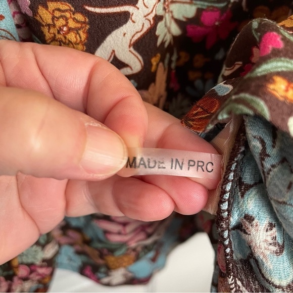 FRNCH Paris Aida Nudie Floral Print Blouse M/L - Picture 11 of 13